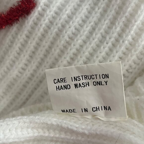 QUEEN OF SPARKLES YEE HAW QUEEN SMALL WHITE SWEATER VEST RED FRINGE PURPLE PINK - Picture 7 of 8